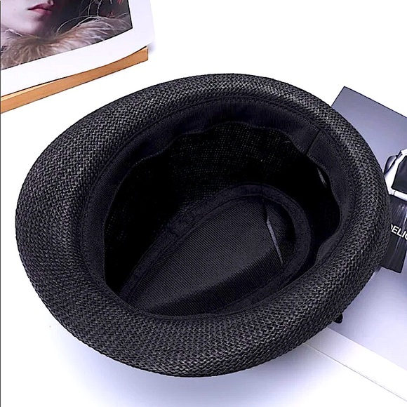 FEDORA MINIMALIST STRAW HAT - Picture 4 of 6